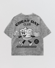Cheat Day Club Acid Wash Oversize Tee