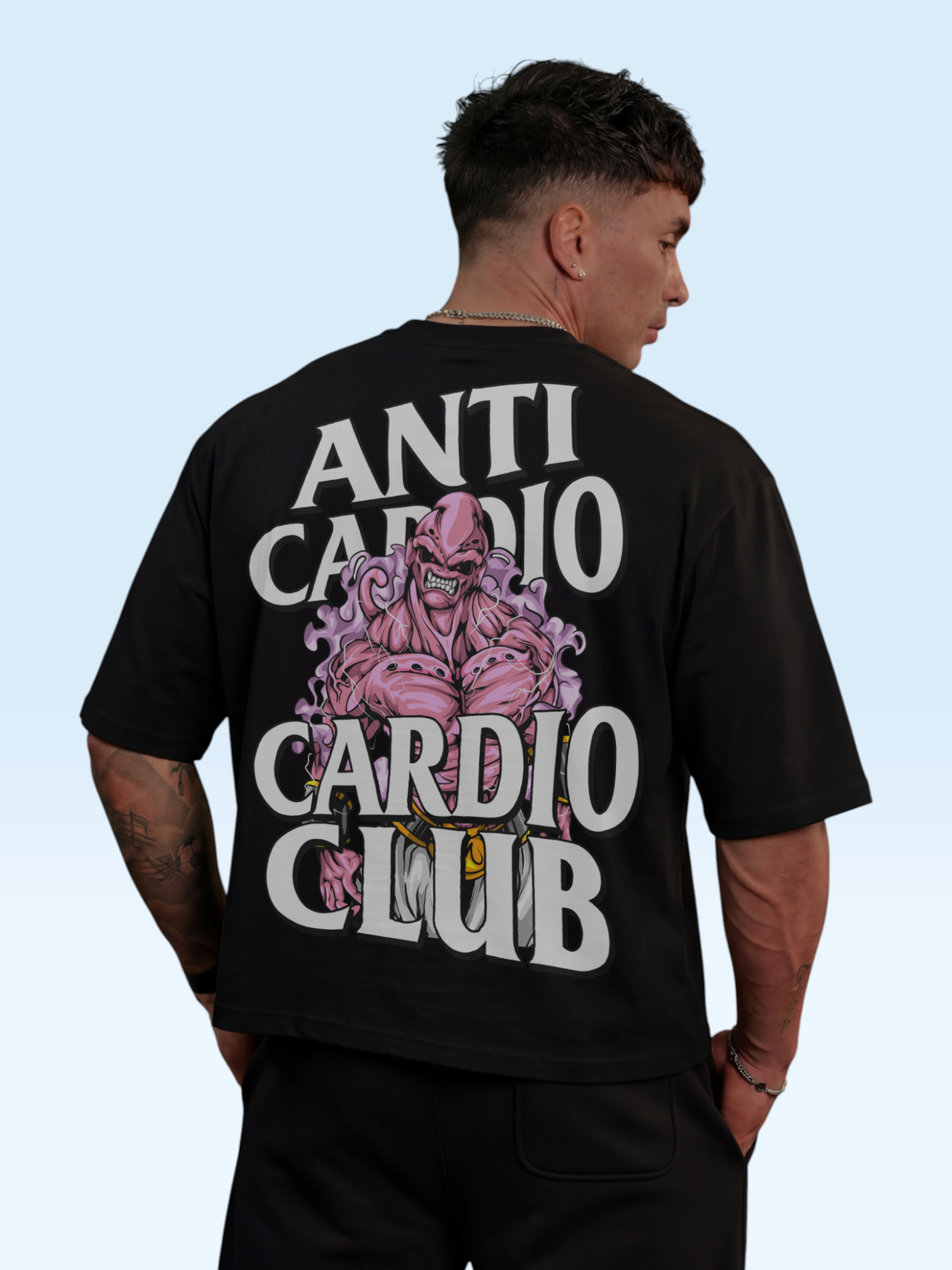 Anti Cardio Oversize Tee Black