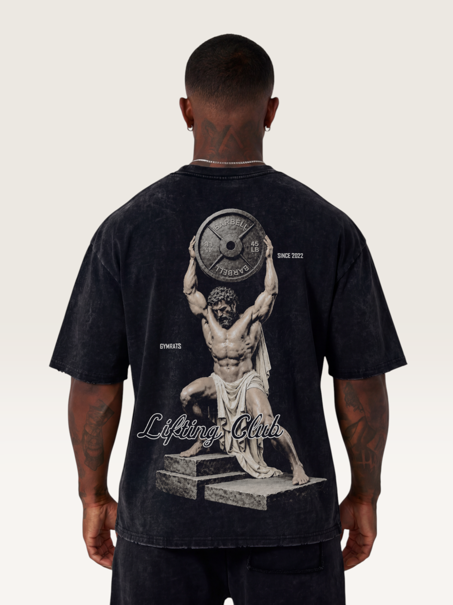 Greek Gods Club Washed Oversize Tee