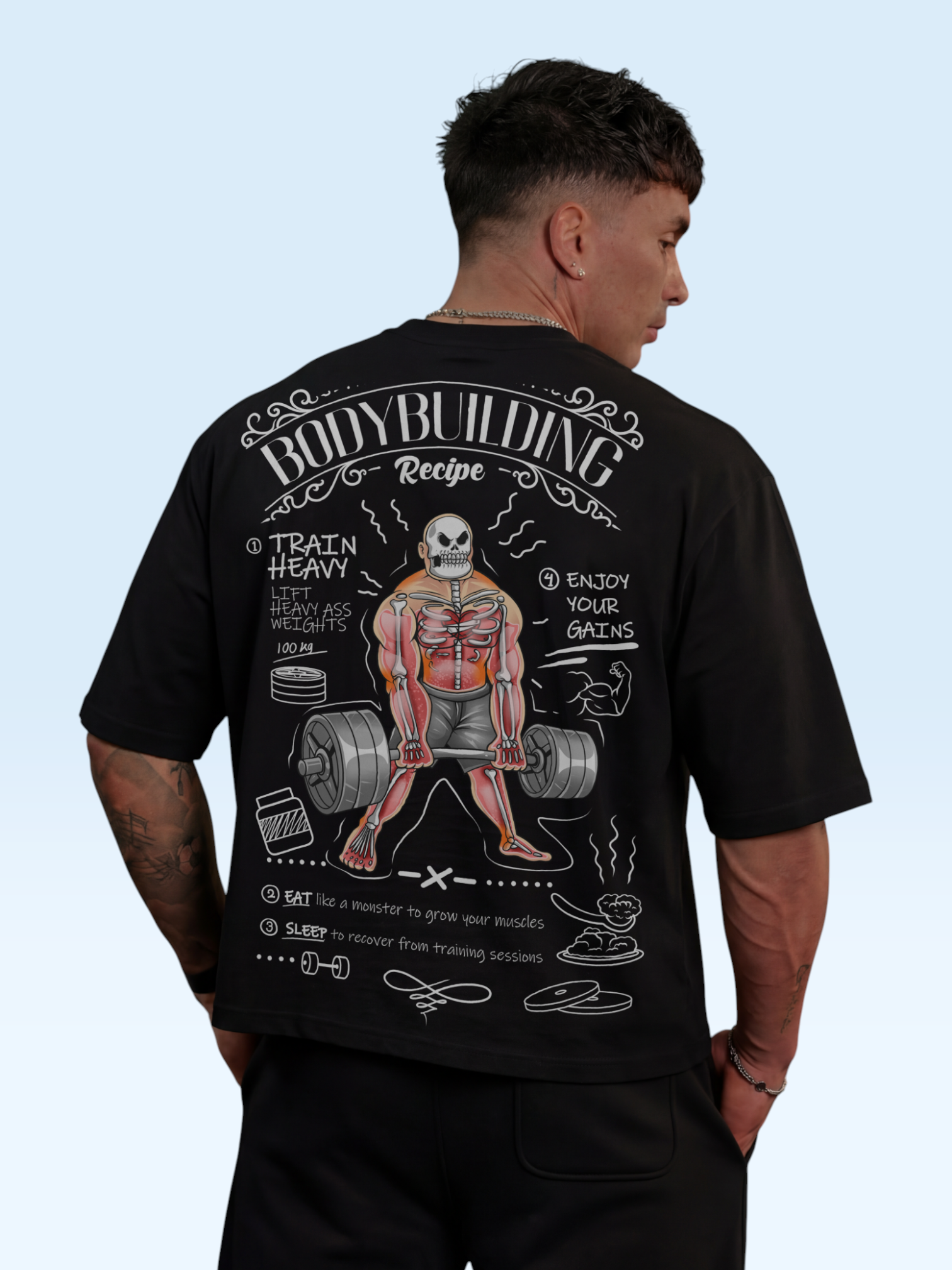 Bodybuilding Recipe Oversize Tee