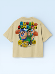 Super Gymbros Oversize Tee Beige