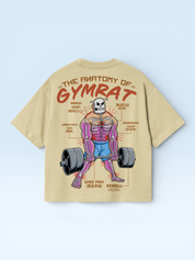 Gymrat Anatomy Oversize Tee Beige