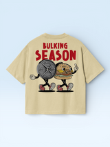 Bulking Season Oversize Tee Beige
