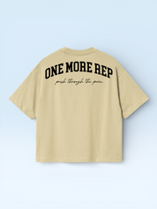 One More Rep Tee Beige