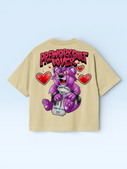 Preworkout Lover Oversize Tee Beige