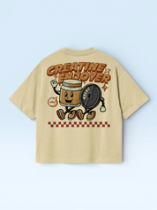 Creatine Enjoyer Oversize Tee Beige