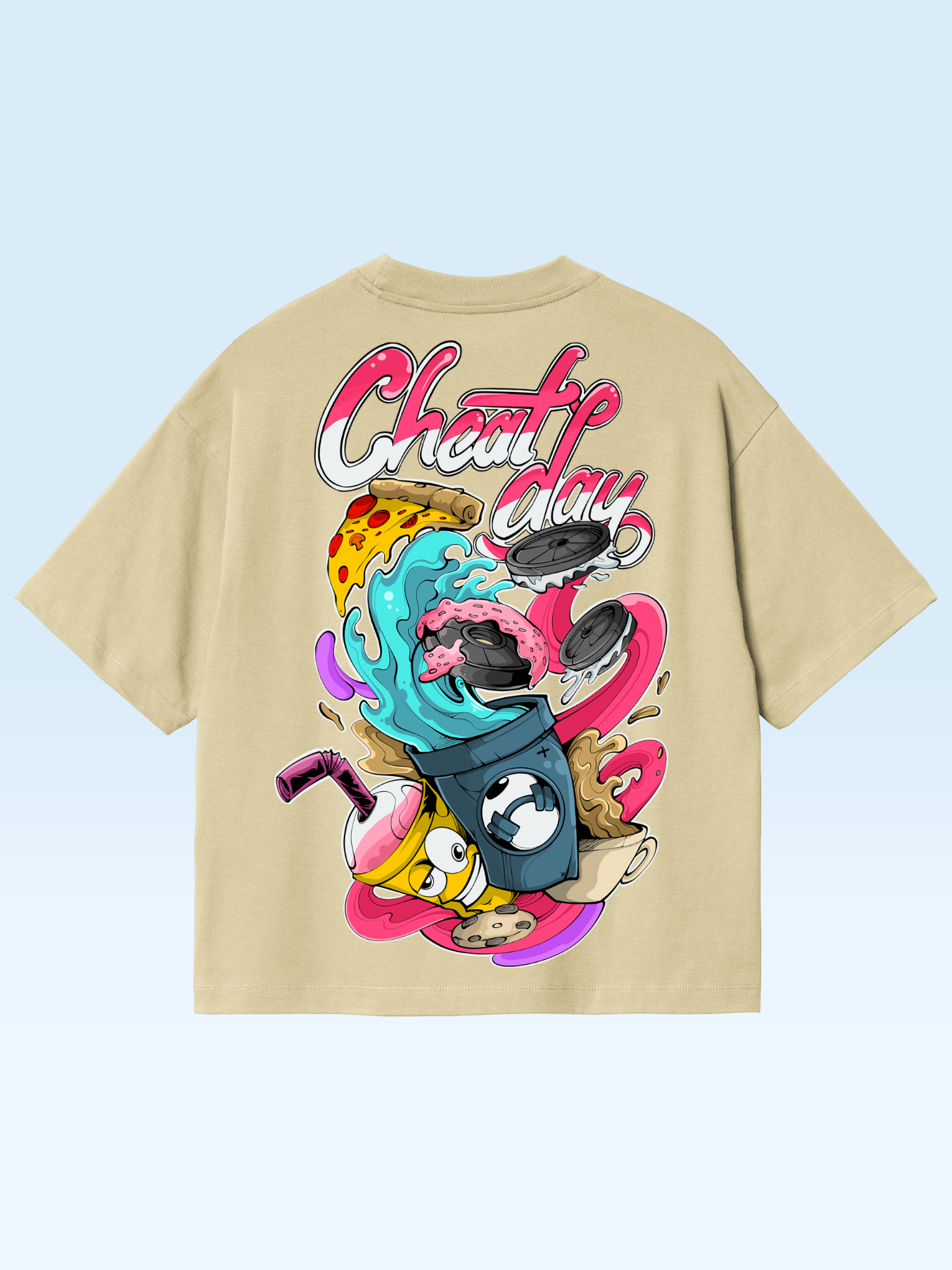 Cheat Day Tee Beige