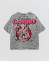 Cardio Skipper Acid Wash Oversize Tee