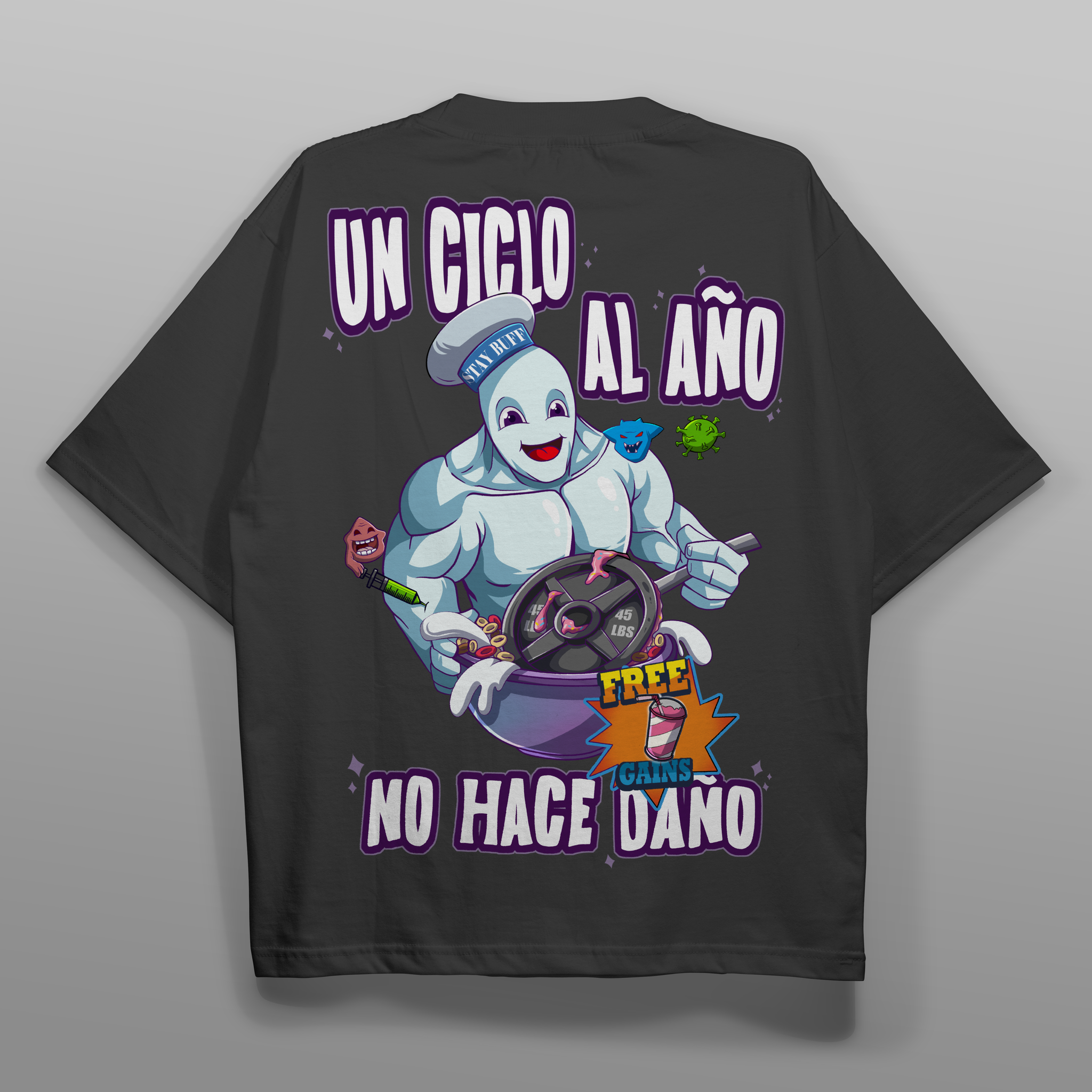 Camiseta Hombre Gym-Rat básica By StreetVogue