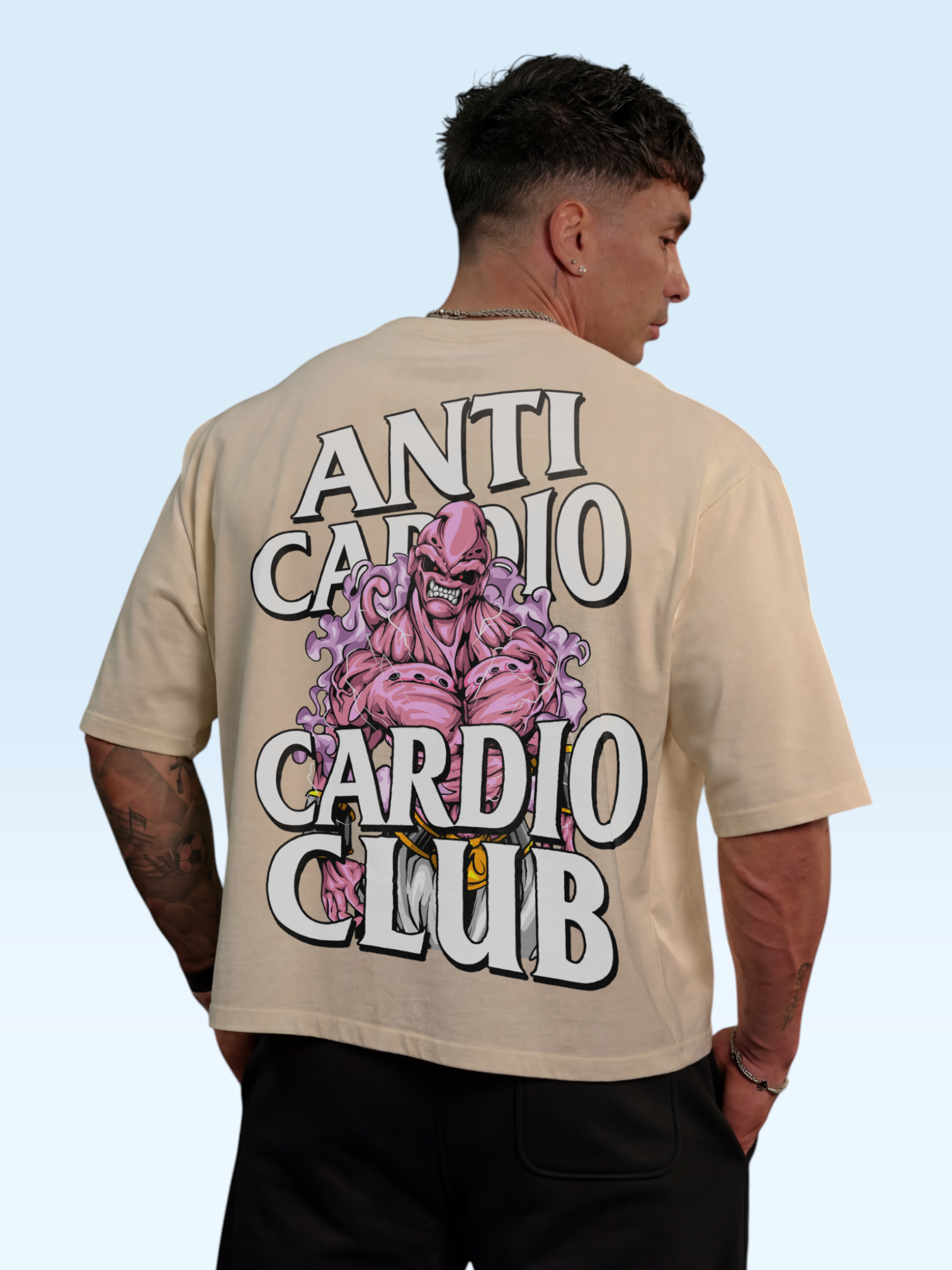 Anti Cardio Oversize Tee Beige