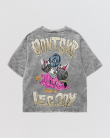 Dont Skip Leg Day Acid Wash Oversize Tee