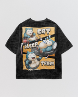 Fitness Life Acid Wash Oversize Tee