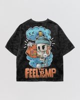 Feel the pump Acid Wash Oversize Tee
