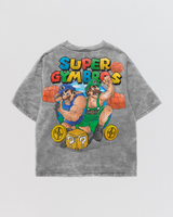 Gymbros Acid Wash Oversize Tee