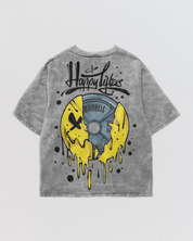 Happy Lifters Acid Wash Oversize Tee