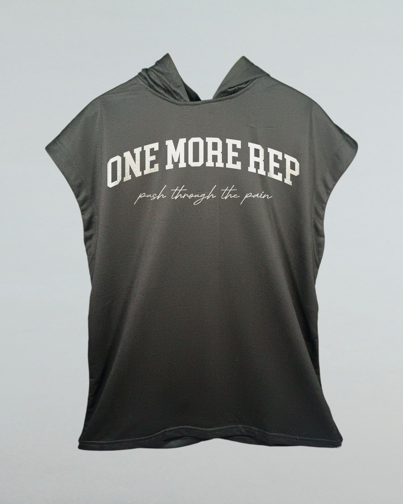 One More Rep Hoodie Tank Top - GYMRATS | Gym Clothes & Workout Wear