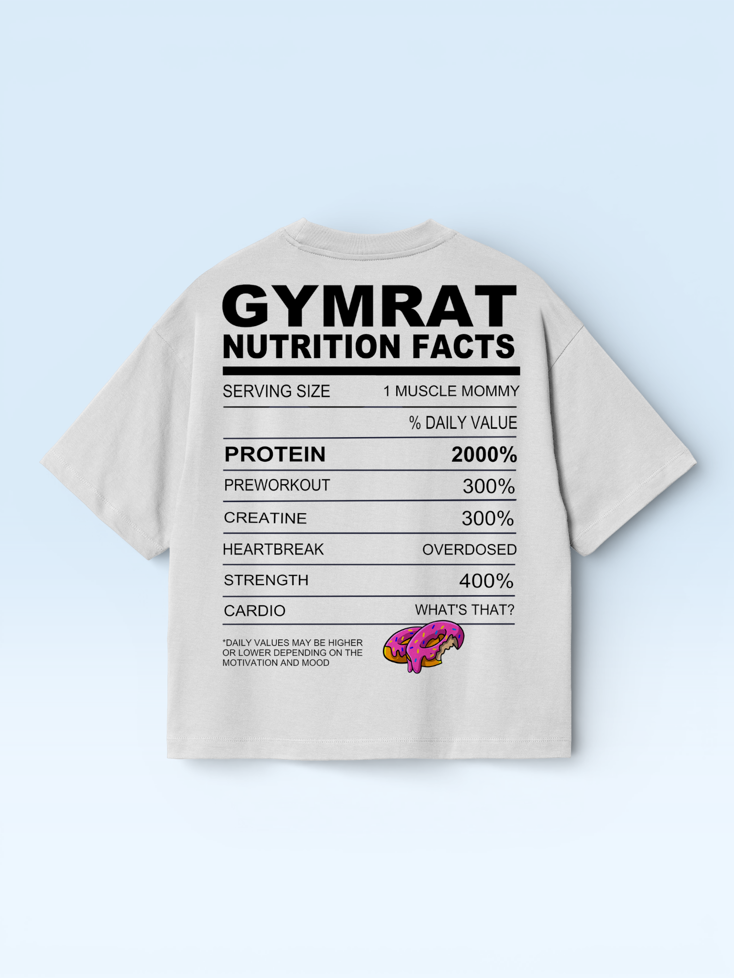Gymrat Oversize Tee White