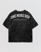 One More Rep Acid Wash Oversize Tee