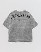 One More Rep Acid Wash Oversize Tee