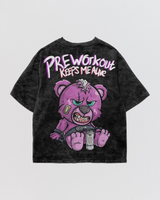 Preworkout Alive Acid Wash Oversize Tee