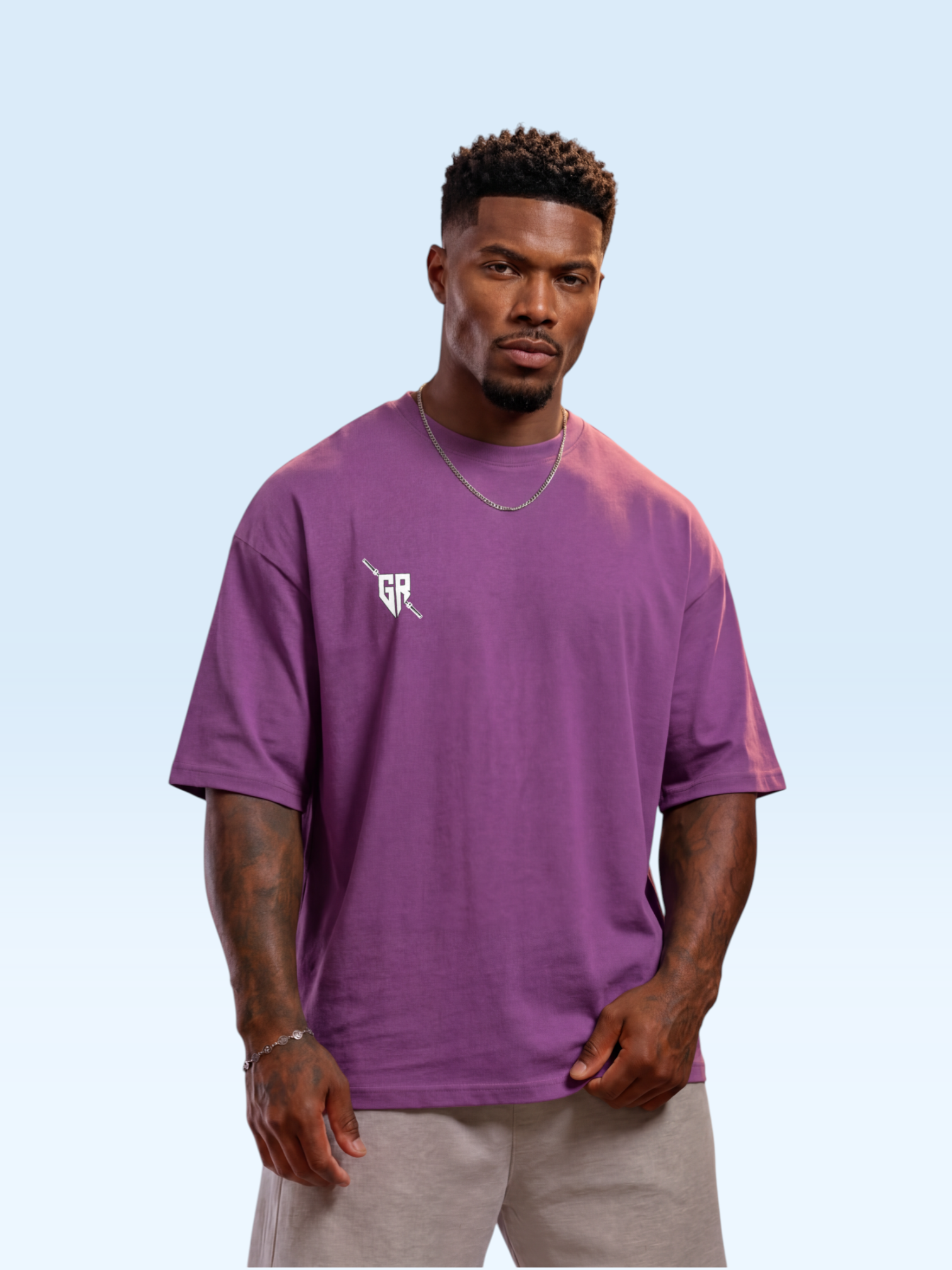 Anti Cardio Oversize Tee Purple