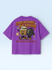 Creatine Enjoyer Oversize Tee Purple