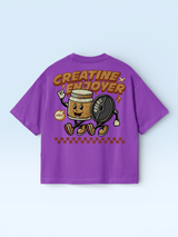 Creatine Enjoyer Oversize Tee Purple