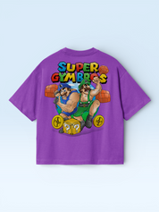 Super Gymbros Oversize Tee Purple