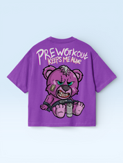 Preworkout Bear Tee Purple