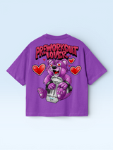 Preworkout Lover Oversize Tee Purple