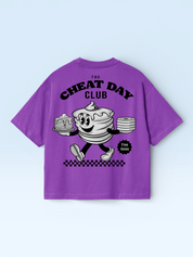 Cheat Day Club Oversize Tee Purple