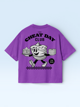 Cheat Day Club Oversize Tee Purple
