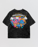 Tren & Jerry Acid Wash Oversize Tee