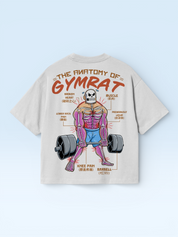 Gymrat Anatomy Oversize Tee White
