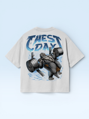 Chest Day Oversize Tee White