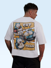Fitness Life Oversize Tee White